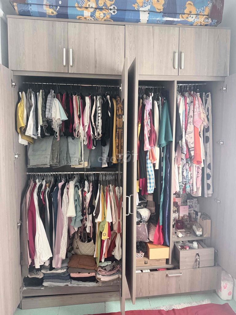 Tủ quần áo Gỗ ép tự nhiên Hàn Quốc 2m x 2m4. Mua bán Tủ, kệ gia đình tại Thành phố Thủ Đức Tp Hồ Chí Minh được đăng bởi Thái hình 1