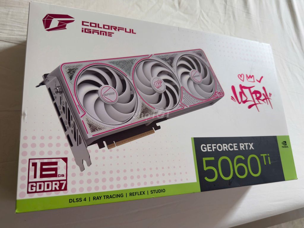 VGA Colorful RTX 5060Ti 16gb white 3fan BH 12/2028. Mua bán Linh kiện (RAM, Card...) tại Thị xã Phú Mỹ Bà Rịa - Vũng Tàu được đăng bởi Nguyễn Văn Chiến hình 1