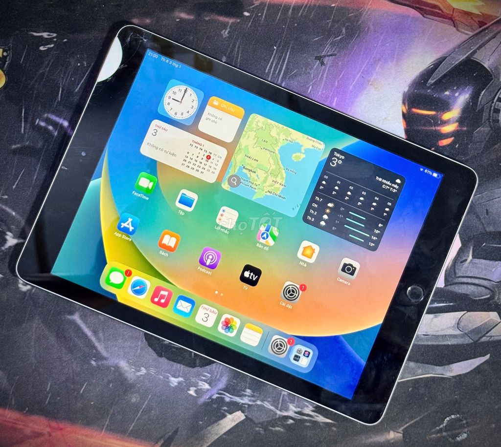 Ipad Gen 5 Wifi 32gb xám như tin đăng gl