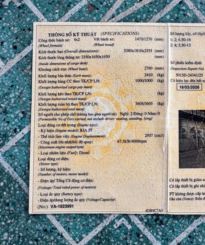 Bán gấp kia 1.1 tấn đời 2013 thùng kín 3m4. Mua bán Xe tải, xe ben tại Thành phố Thuận An Bình Dương được đăng bởi Xe tải Bình Dương hình 14