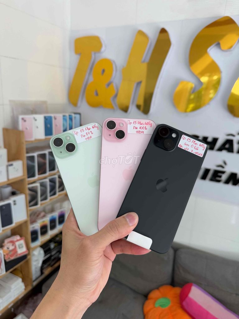 Iphone 15 Plus 128g Xanh Hồng Đen lướt và New đẹp