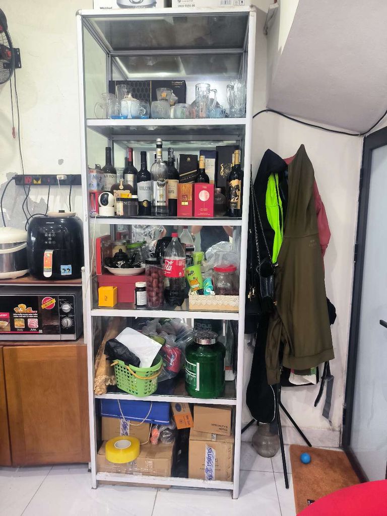 Tủ kính 2.5m 90cm 5 ngăn Trắng. Mua bán Tủ, kệ gia đình tại Quận Hà Đông Hà Nội được đăng bởi Nguyễn thành hình 1