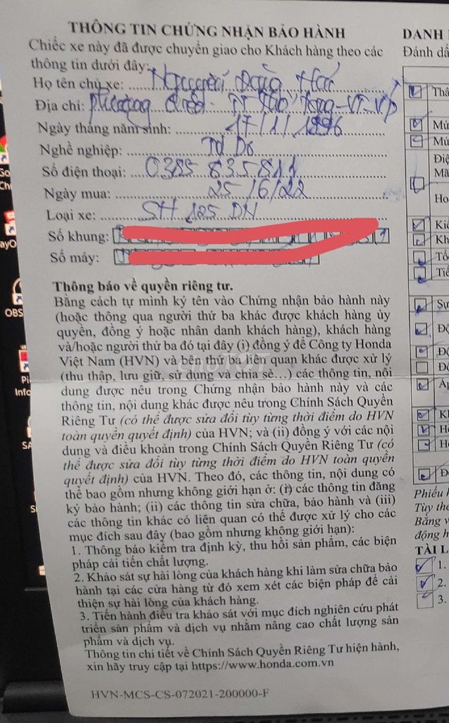 Xe sh 125 cbs (bao rút hồ sơ). Mua bán Xe máy tại Huyện Vĩnh Tường Vĩnh Phúc được đăng bởi hai hình 3