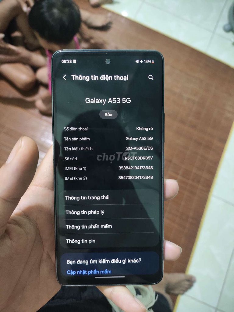 Samsung Galaxy A53 5G 128GB Đen. Mua bán Điện thoại tại Quận Liên Chiểu Đà Nẵng được đăng bởi Hồ Thị Anh Thư hình 1