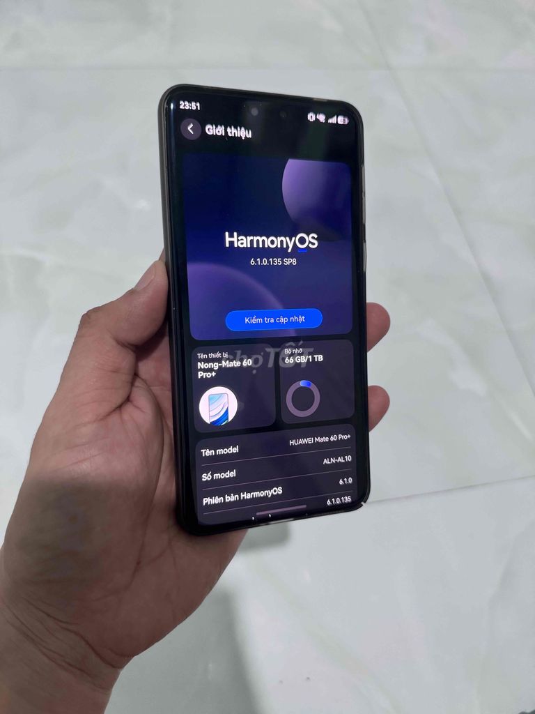 Huawei Mate 60 Pro+ 1TB Đen HarmonyOS. Mua bán Điện thoại tại Huyện Cái Bè Tiền Giang được đăng bởi L E O hình 1