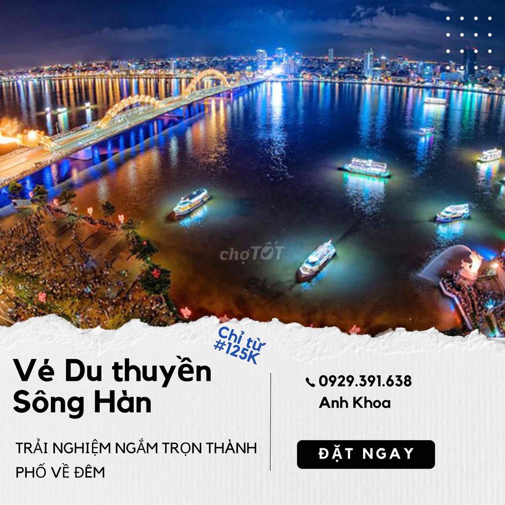 Vé Du Thuyền Sông Hàn - Trải Nghiệm Có 1-0-2