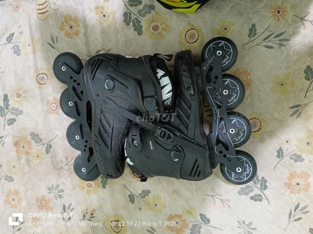 Giày trượt patin Đen size 41. Mua bán Đồ thể thao, Dã ngoại tại Huyện Mỏ Cày Bắc Bến Tre được đăng bởi Anh Pham hình 1