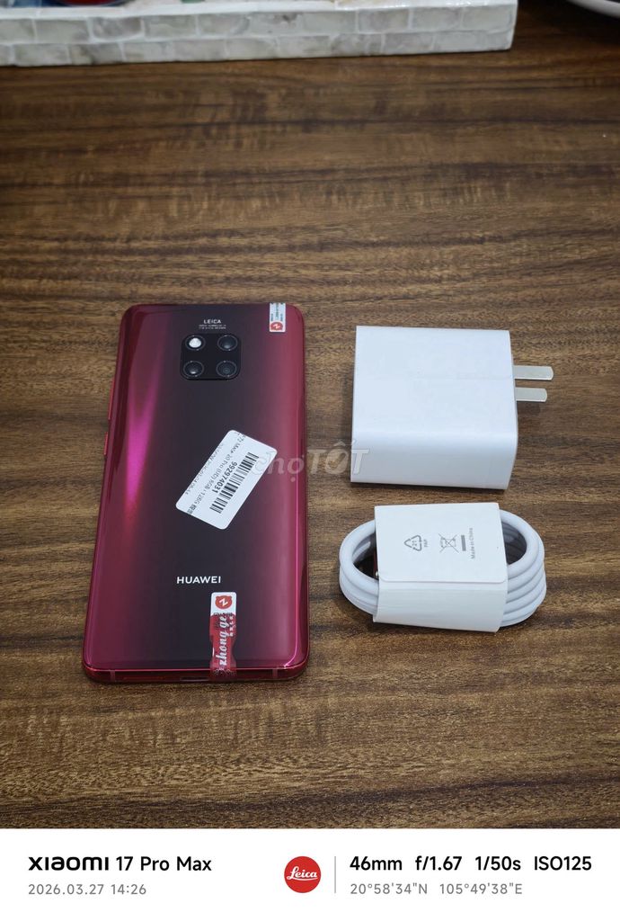 Huawei Mate 20 Pro 8/128 Đỏ sạc cáp có ship COD. Mua bán Điện thoại tại Quận Hoàng Mai Hà Nội được đăng bởi Trần Ngọc Hiếu hình 1
