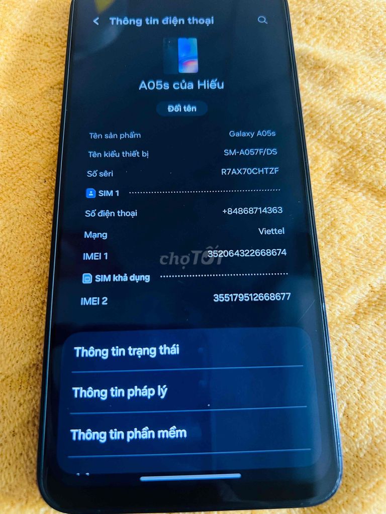 Samsung A05s 6GB/128GB Đen. Mua bán Điện thoại tại Quận Bình Thạnh Tp Hồ Chí Minh được đăng bởi hieu hình 1