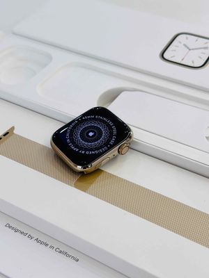 Apple Watch S7 45MM THÉP GOLD - Add Esim - Fullbox