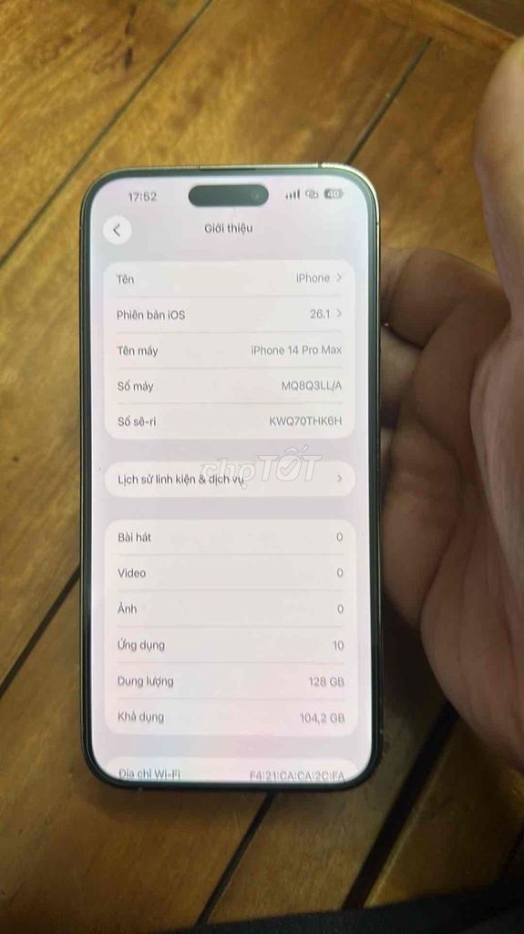 iPhone 14 Pro Max 128GB Vàng LLA. Mua bán Điện thoại tại Quận Hai Bà Trưng Hà Nội được đăng bởi Thanh hình 1