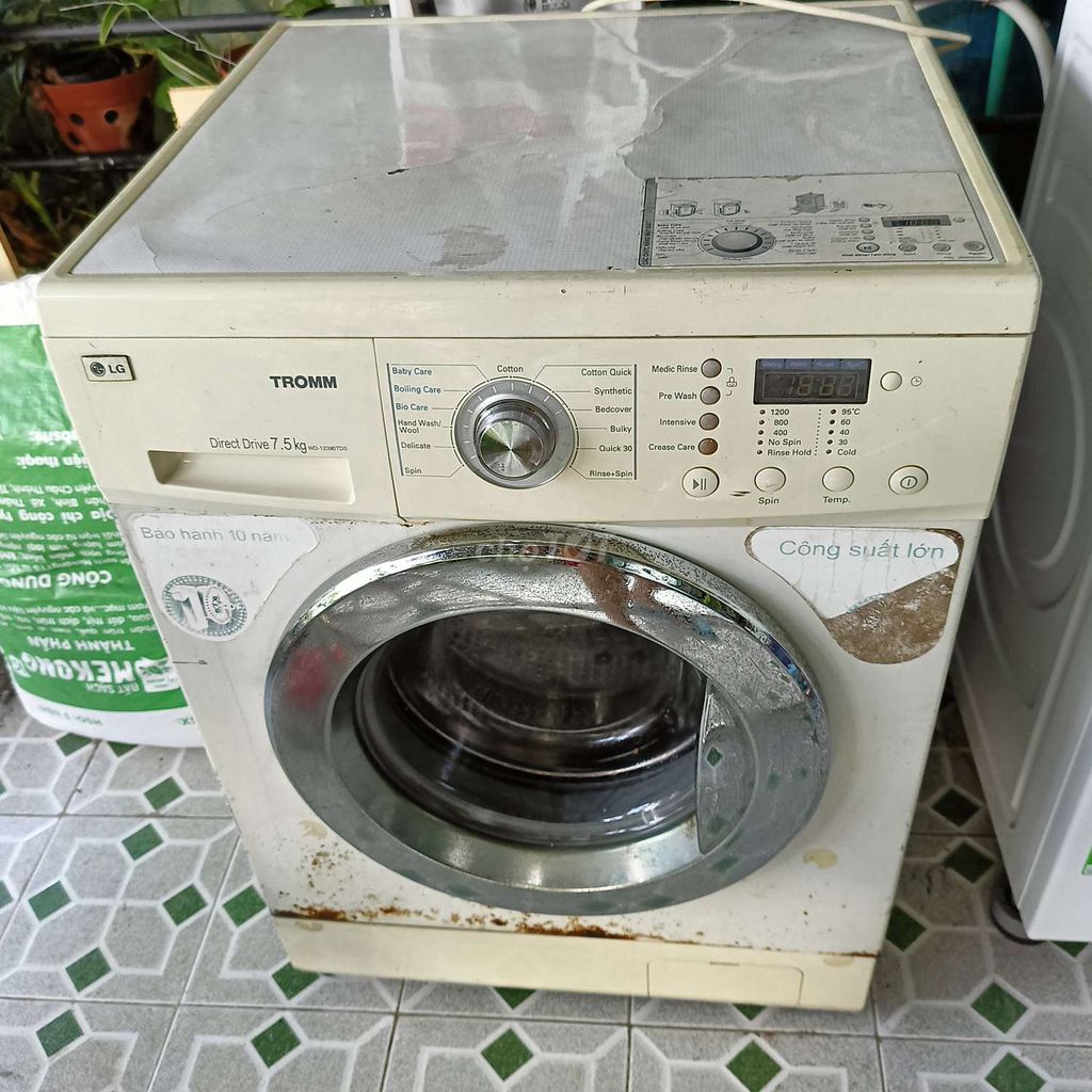 Máy giặt lồng ngang LG 7,5kg cũ