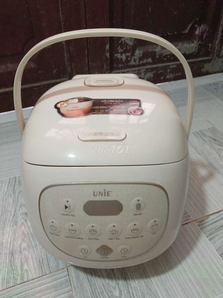 Nồi cơm điện UNIE Lòng gốm 1.5L Trắng kem. Mua bán Bếp, lò, đồ điện nhà bếp tại Huyện Hóc Môn Tp Hồ Chí Minh được đăng bởi Ánh Nguyệt hình 1
