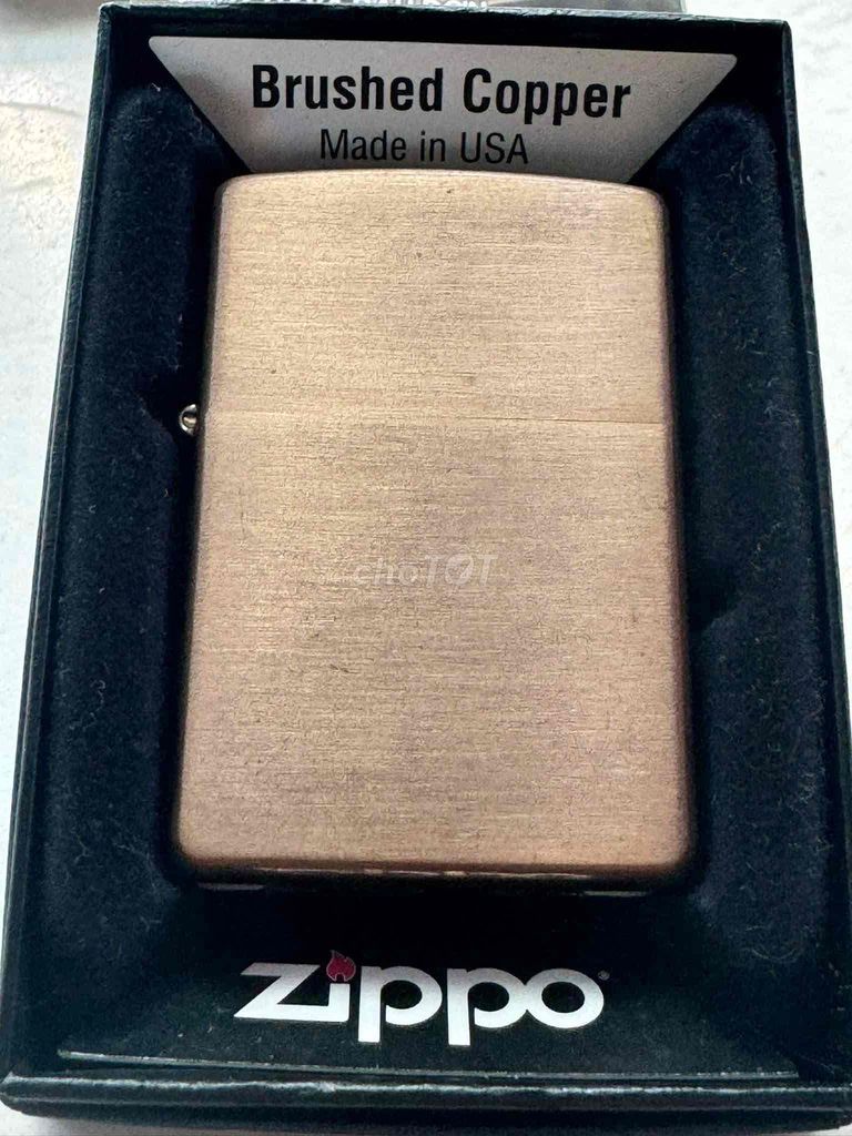 Bật lửa Zippo Đồng copper 01 nguyên khối Mới new. Mua bán Đồ sưu tầm, đồ cổ tại Quận 1 Tp Hồ Chí Minh được đăng bởi thanh lý thuận mua vừa bán  hình 1