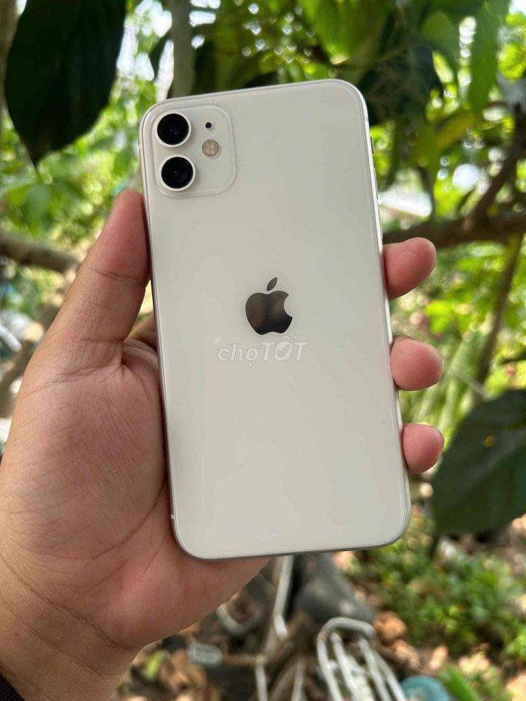 Apple iPhone 11 128GB Trắng 2 sim vật lý pin 93%. Mua bán Điện thoại tại Thành phố Vĩnh Long Vĩnh Long được đăng bởi Phương Oanh hình 1