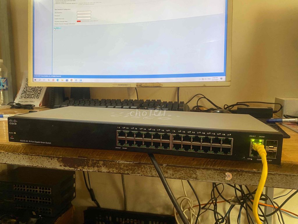 Switch cisco sg220 26 sg95 24 sài full cổng ok