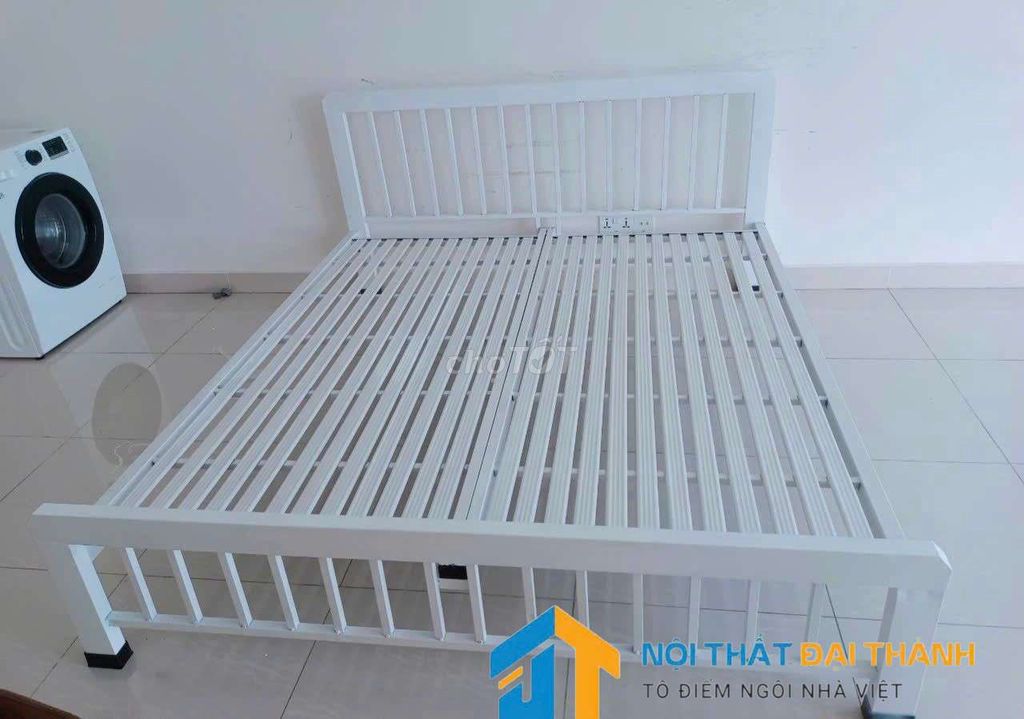 Giường sắt 1M8 MN01 MÀUTRẮNG, SIÊUXINH, HỎATỐC HCM. Mua bán Giường, chăn ga gối nệm tại Quận Tân Phú Tp Hồ Chí Minh được đăng bởi NỘI THẤT ĐẠI THÀNH hình 1