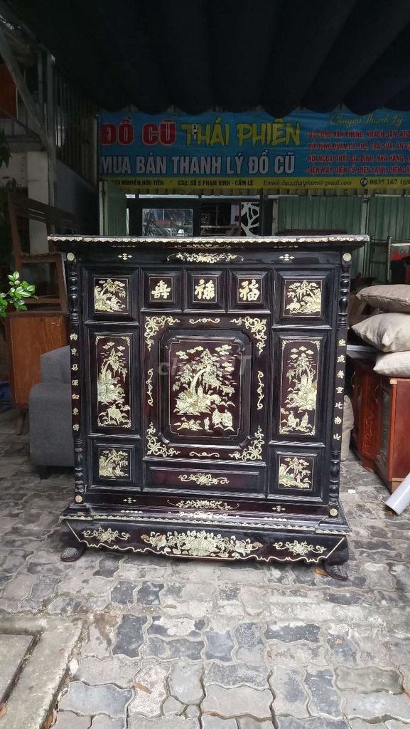 Tủ thờ khảm  xà cừ gỗ quý. Mua bán Tủ, kệ gia đình tại Quận Cẩm Lệ Đà Nẵng được đăng bởi Thái phiên  hình 1