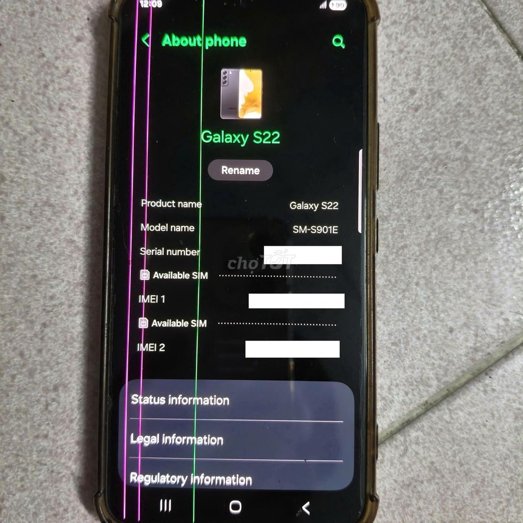 Cần bán gấp Samsung Galaxy S22 chỉ 2,9 triệu. Mua bán Điện thoại tại Quận 1 Tp Hồ Chí Minh được đăng bởi Lê Văn Chức hình 1