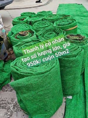 Mua - bán cỏ thanh lý số lượng lớn giá 950k/cuộn. Mua bán Cây cảnh, đồ trang trí tại Quận Tân Bình Tp Hồ Chí Minh được đăng bởi Tổng kho Thảm cỏ nhân tạo MN