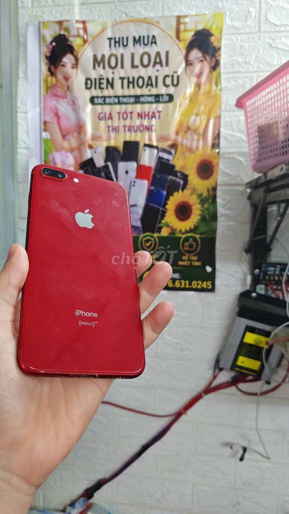 Apple iPhone 8 Plus 64GB Đỏ. Mua bán Điện thoại tại Thành phố Huế Thừa Thiên Huế được đăng bởi T PLUS MOBILE MUA BÁN ĐIỆN THOẠI hình 1