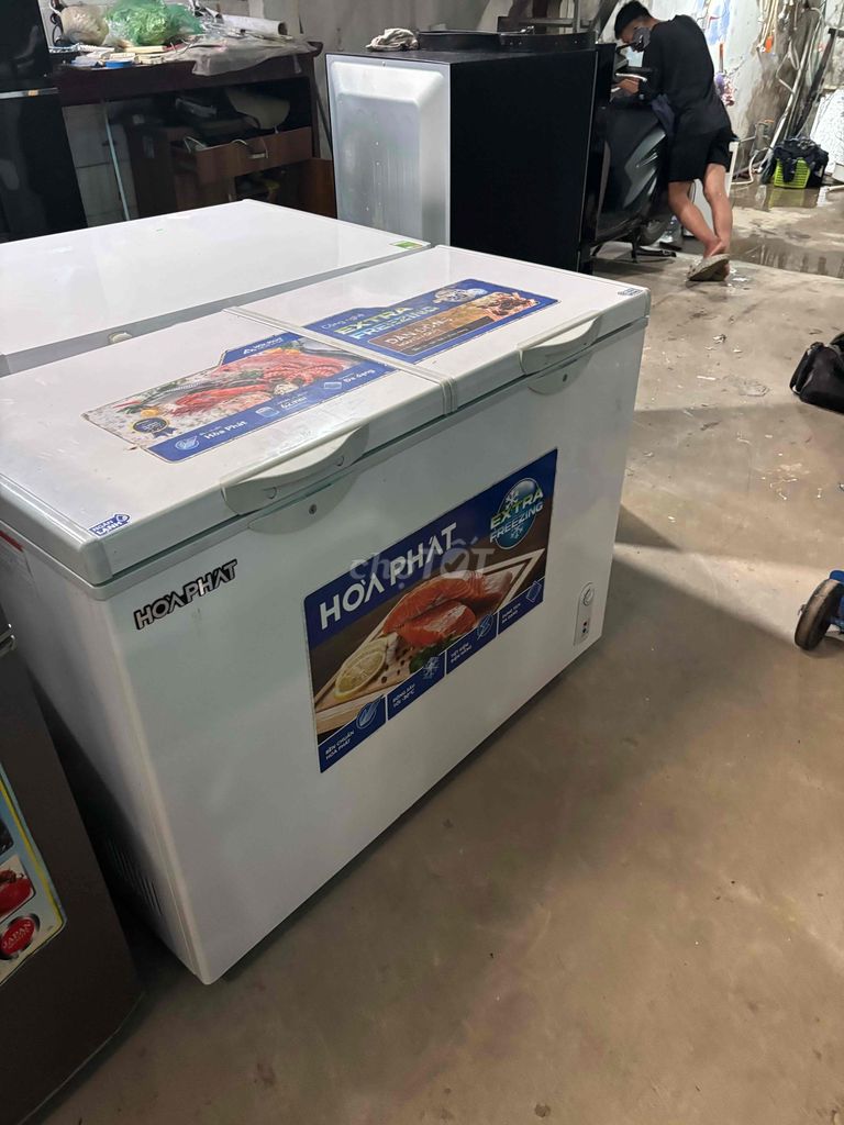 Tủ đông Hòa Phát Trắng 400l/280 mới 80% 2 chế độ. Mua bán Tủ lạnh tại Huyện Hoài Đức Hà Nội được đăng bởi Điện Lạnh Tâm Tín Hà Nội hình 1