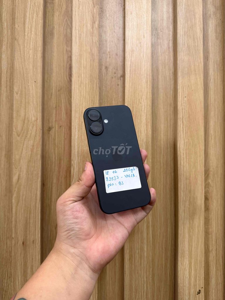 iPhone 16 256GB Đen. Mua bán Điện thoại tại Quận Đống Đa Hà Nội được đăng bởi  HT Mobie Trả góp nợ xáu bao duyệt hình 1