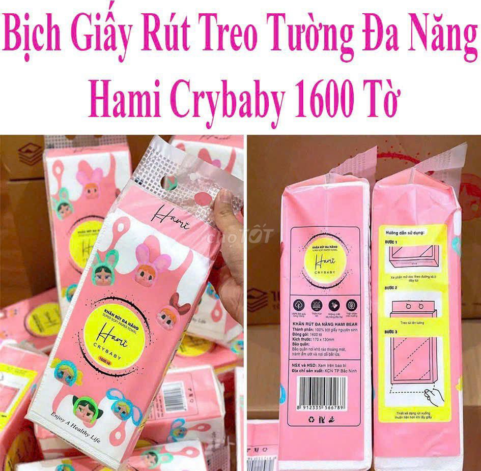 Giấy Rút Treo Tường Đa Năng Hami Crybaby