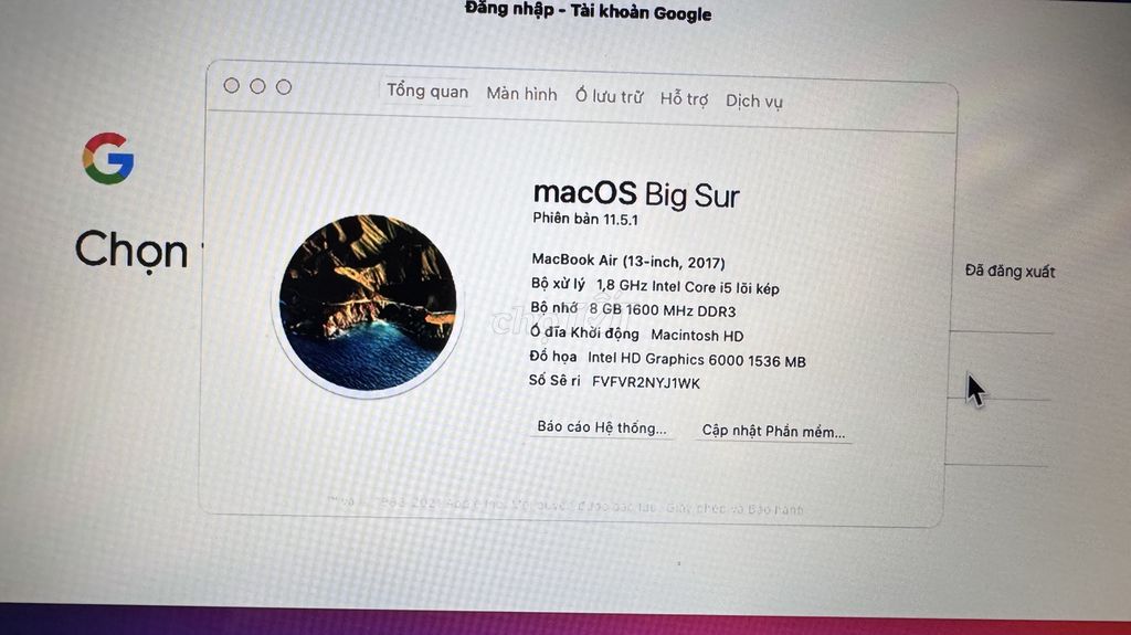 Apple MacBook Air 2017 i5 8GB SSD. Mua bán Laptop tại Thành phố Biên Hòa Đồng Nai được đăng bởi An hình 1