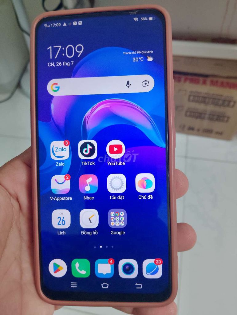 Vivo 1819 6GB 128GB Xanh Hư nút nguồn. Mua bán Điện thoại tại Quận Bình Tân Tp Hồ Chí Minh được đăng bởi ông già làng hình 1