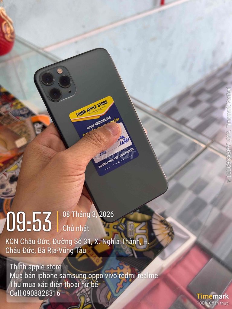 Apple iPhone 11 Pro Max 64GB Xám. Mua bán Điện thoại tại Huyện Châu Đức Bà Rịa - Vũng Tàu được đăng bởi võ văn thịnh hình 1