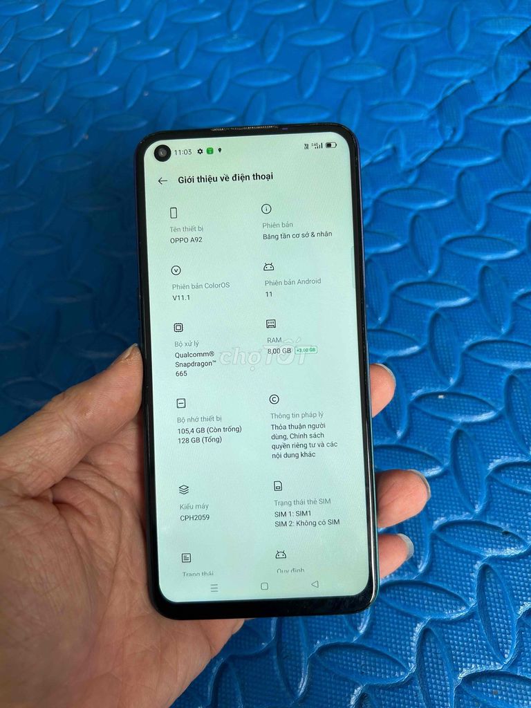 OPPO A92 8/128GB pin 5000. Mua bán Điện thoại tại Quận Hà Đông Hà Nội được đăng bởi Mạnh Mobile hình 1