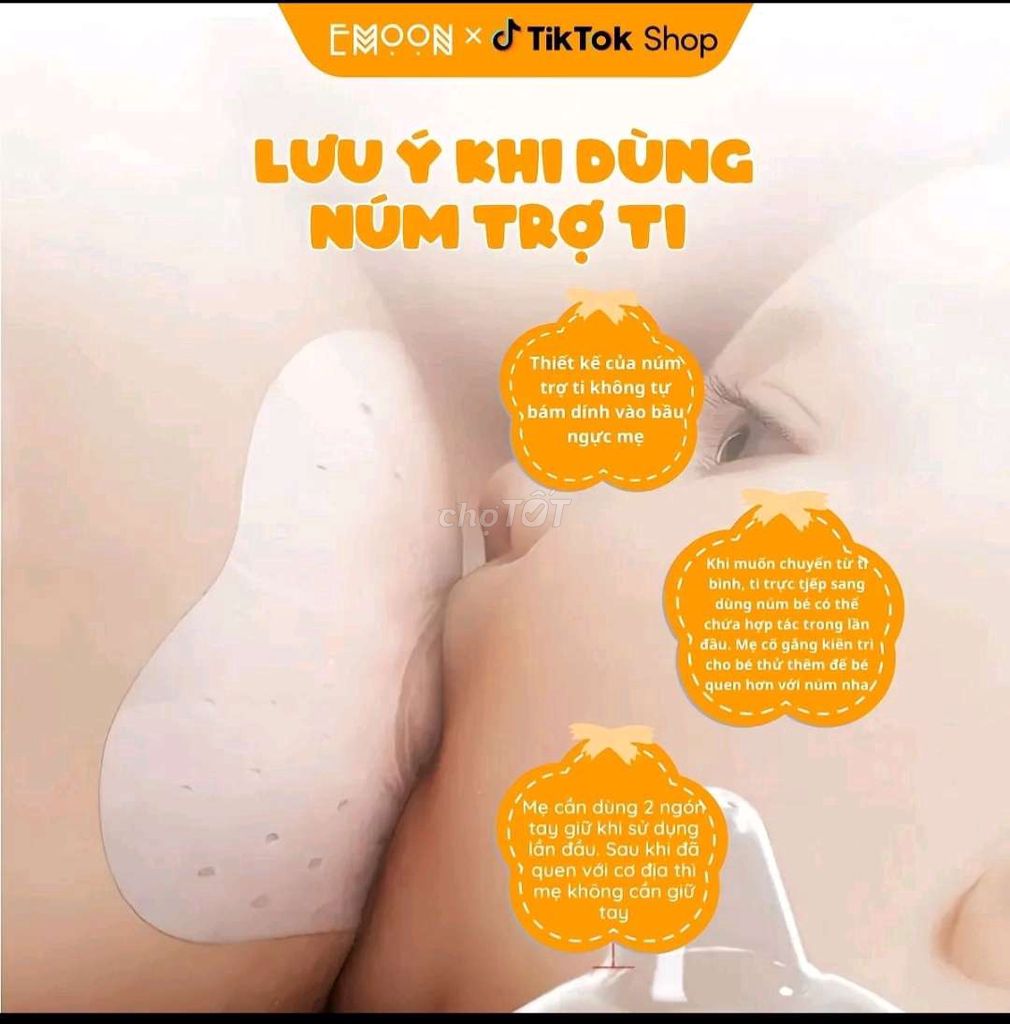 Núm trợ ti EMOON Silicone. Mua bán Mẹ và bé tại Huyện Long Thành Đồng Nai được đăng bởi Ngọc hình 1