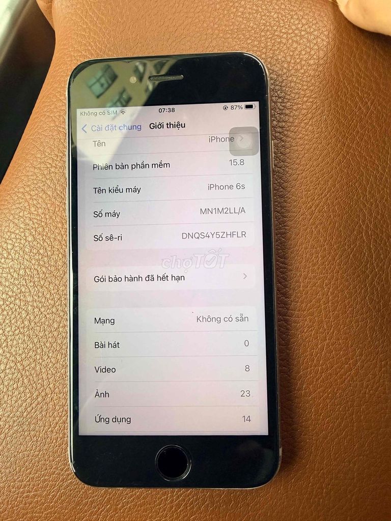 Apple iPhone 6s Bạc. Mua bán Điện thoại tại Quận Thanh Xuân Hà Nội được đăng bởi thanh hải  hình 1