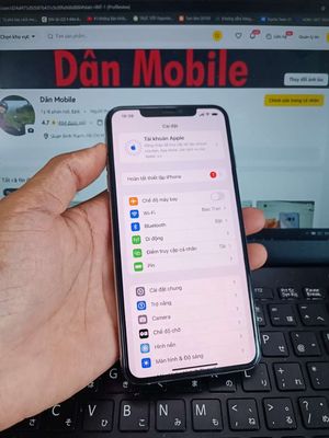 IPHONE XS MAX 64GB MÁY QUỐC TẾ KO FACE PIN 100