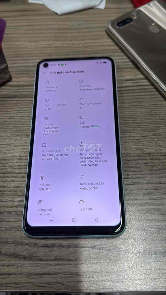 OPPO A52 128GB Xanh nhạt. Mua bán Điện thoại tại Quận 12 Tp Hồ Chí Minh được đăng bởi Dinh Mai Nuong hình 1