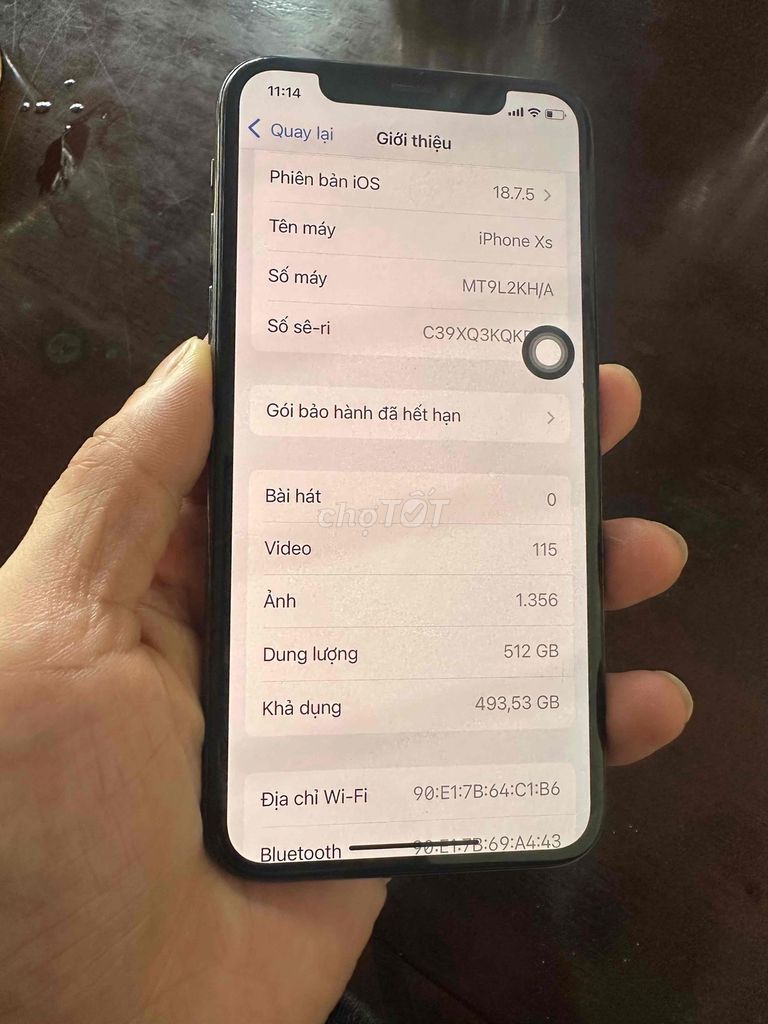 Apple iPhone Xs đen bản 512gh. Mua bán Điện thoại tại Thành phố Biên Hòa Đồng Nai được đăng bởi Kây hình 1
