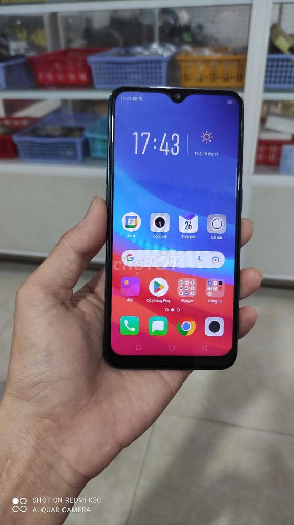 oppo a7 ram 4/64gb zin đẹp 99%