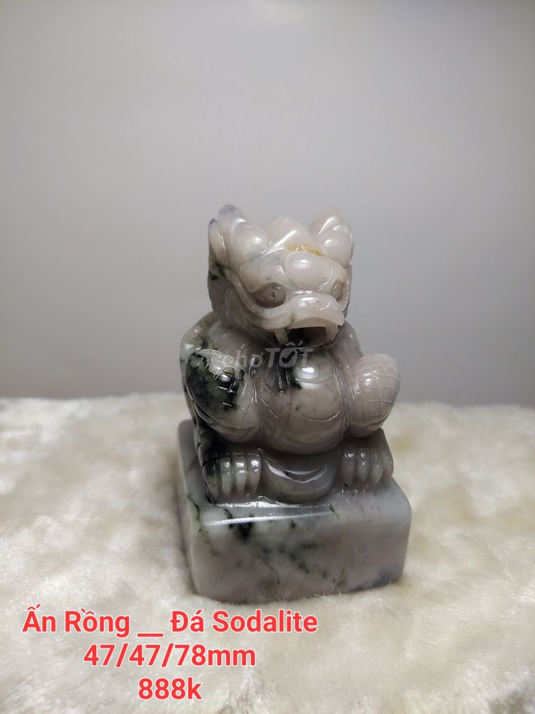 Tượng phong thủy Ấn Rồng Đá Sodalite. Mua bán Đồ sưu tầm, đồ cổ tại Huyện Vĩnh Cửu Đồng Nai được đăng bởi Đam mê hình 1