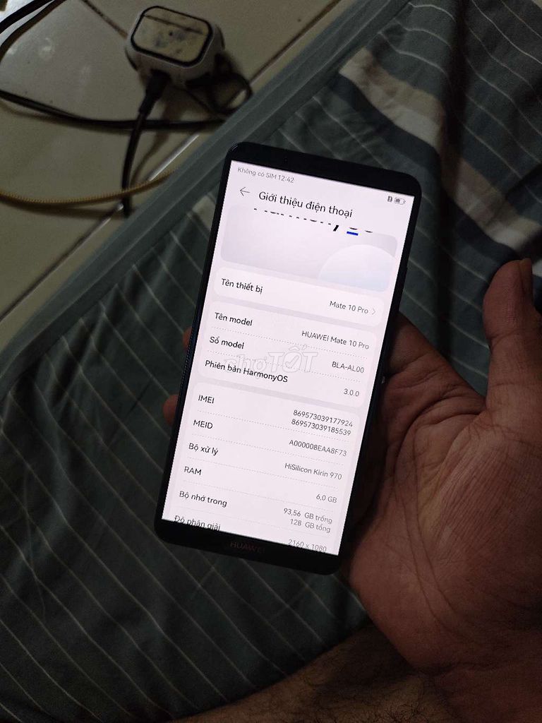 Huawei Mate 10 Pro 128GB Xanh Đã dùng. Mua bán Điện thoại tại Huyện Hóc Môn Tp Hồ Chí Minh được đăng bởi Tuấn hình 1