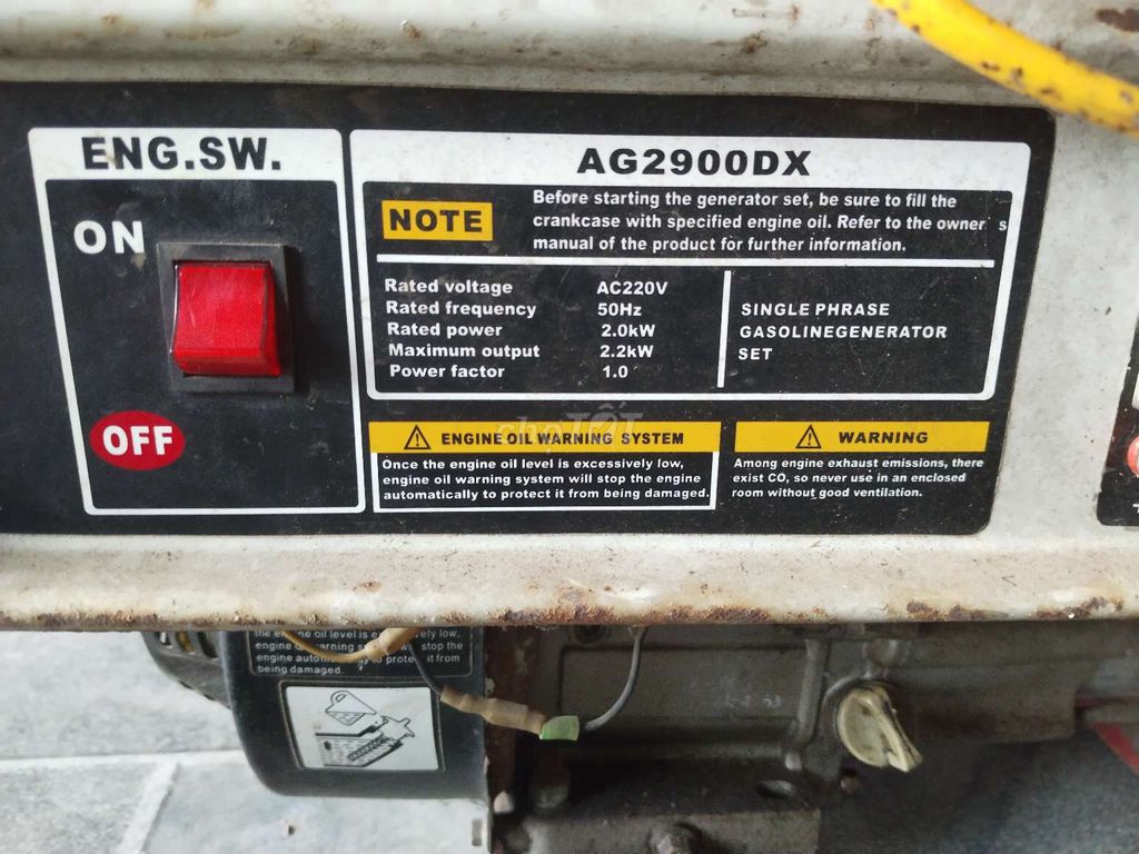 Máy phát điện Volga AG2900DX Xăng 2.0kW. Mua bán Đồ chuyên dụng, Giống nuôi trồng tại Huyện Thanh Chương Nghệ An được đăng bởi Việt Mỹ hình 1