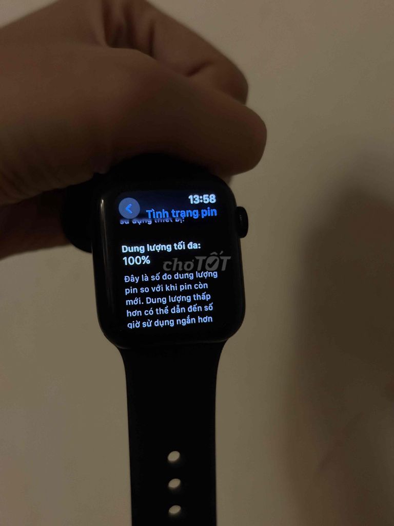 Apple Watch SE 2024 40mm Đen Đã sử dụng. Mua bán Thiết bị đeo thông minh tại Quận Hà Đông Hà Nội được đăng bởi Trang hình 1