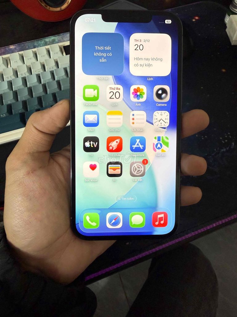 Apple iPhone 12 Pro Max 256GB Xanh 98%. Mua bán Điện thoại tại Quận Tây Hồ Hà Nội được đăng bởi Trần Đức Hiếu hình 1
