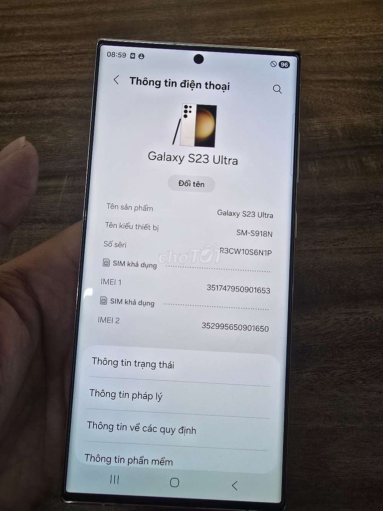 Samsung Galaxy S23 Ultra 256GB Trắng. Mua bán Điện thoại tại Huyện Yên Phong Bắc Ninh được đăng bởi Until you hình 1