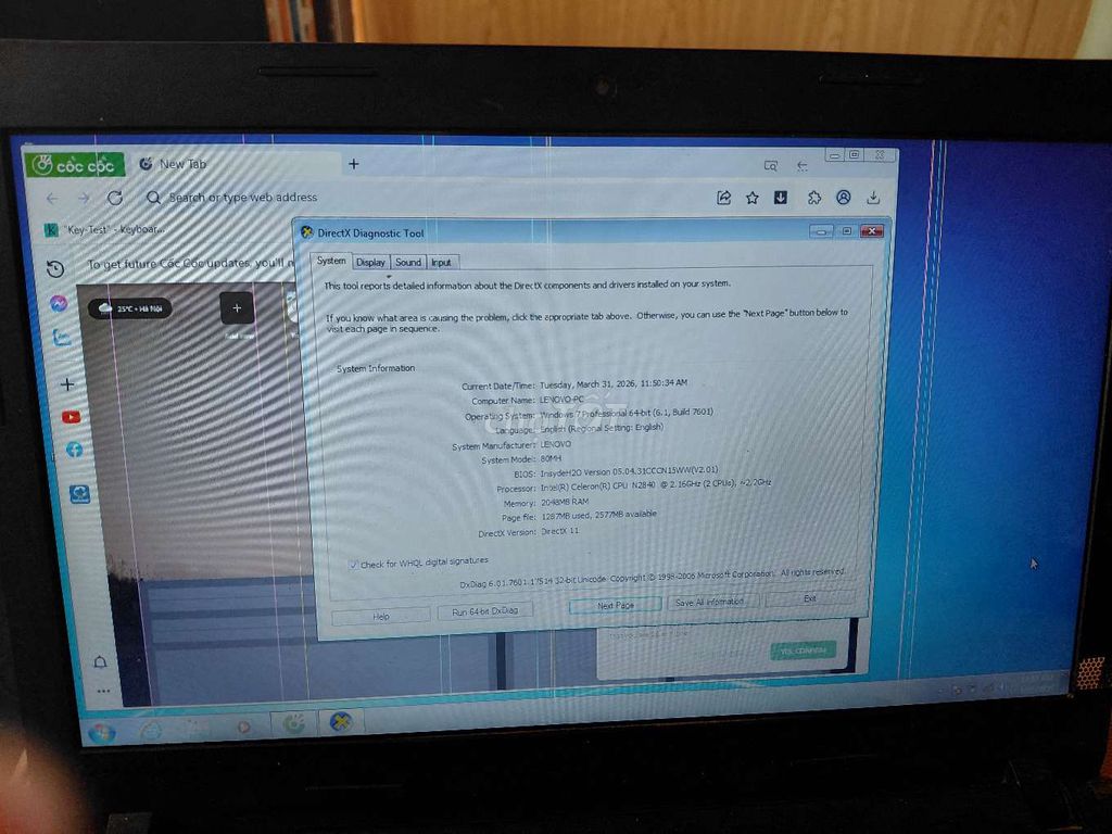 Laptop Lenovo màn sọc. Mua bán Laptop tại Huyện Kim Sơn Ninh Bình được đăng bởi Phạm Xuân Trường hình 1