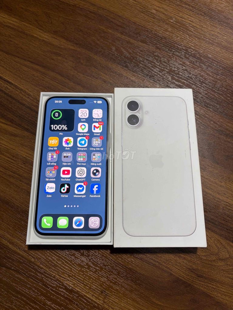 Apple iPhone 16 Plus 256GB Trắng Như mới. Mua bán Điện thoại tại Thành phố Thủ Dầu Một Bình Dương được đăng bởi SURFACE VINVIN hình 1