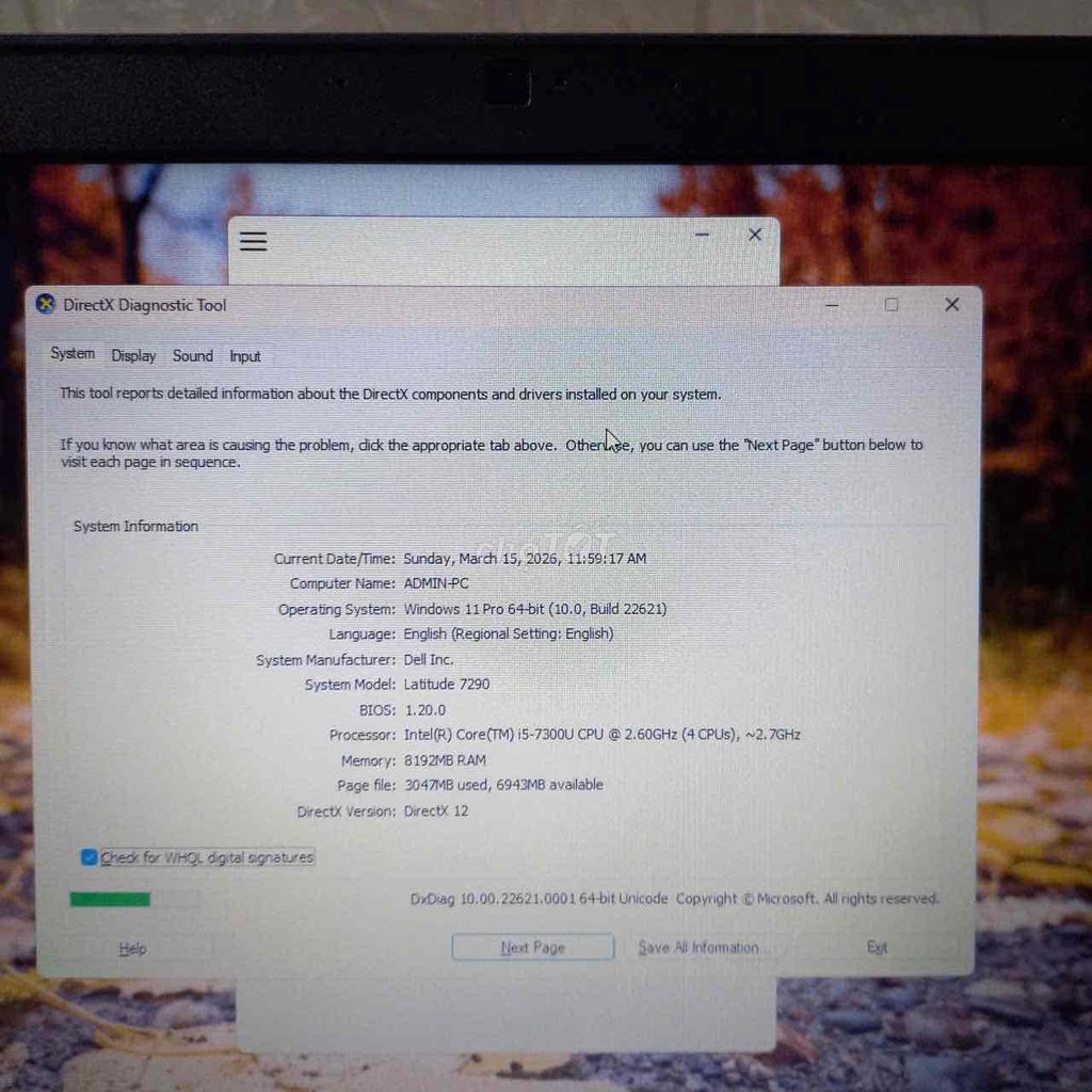 Dell E7290 i5-7300U ,ram 8g, ổ ssd 128, màn 12.5in. Mua bán Laptop tại Quận Hà Đông Hà Nội được đăng bởi Nguyễn Minh Châu hình 1