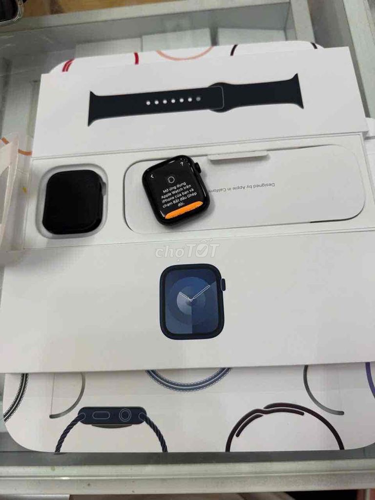 apple watch sr9:45 đen fullbox đẹp keng pin 100%