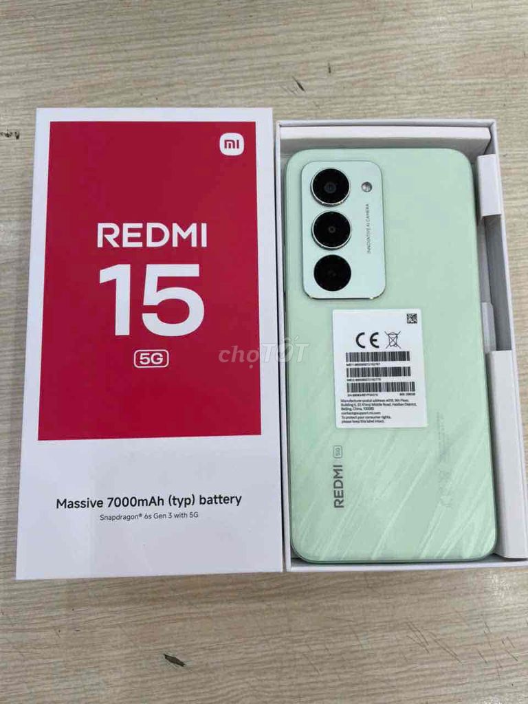 Xiaomi Redmi 15 5G 256GB Xanh lá. Mua bán Điện thoại tại Quận Hải Châu Đà Nẵng được đăng bởi My hình 1