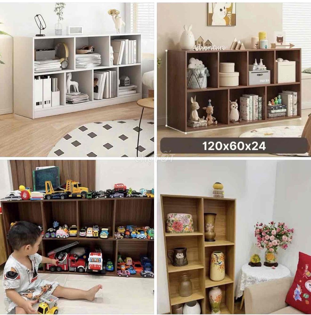 KỆ SÁCH ĐA NĂNG 7 Ô CÓ TẤM HẬU. Mua bán Tủ, kệ gia đình tại Quận Hải Châu Đà Nẵng được đăng bởi Đồ Gia Dụng Linh Linh hình 1